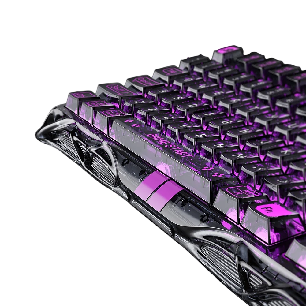 GravaStar Mercury V75 Lite o‘yin klaviaturasi (GS V75 LITE_XTAL_BLK) , Transparent Black bo'lib to'lash