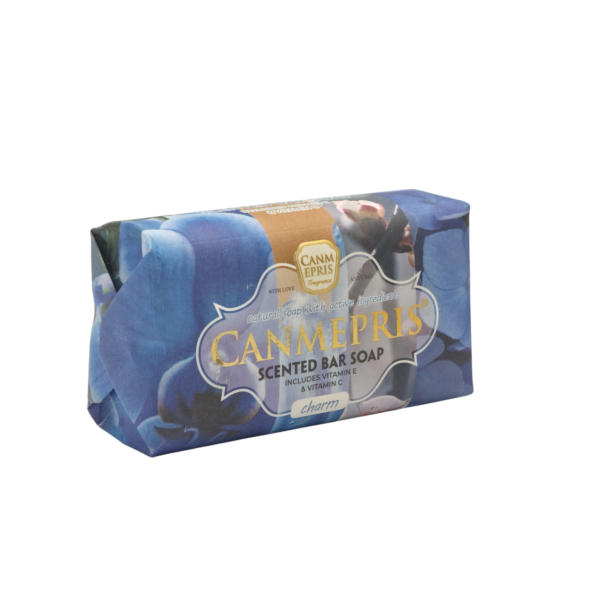 Namlovchi sovun Canmepris Scented Bar Soap Charm E va C vitaminlari bilan. Original sotib olish