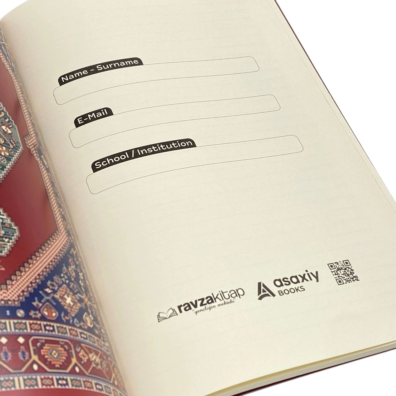 Sharqona naqshli bloknot (qizil rangli) arzon