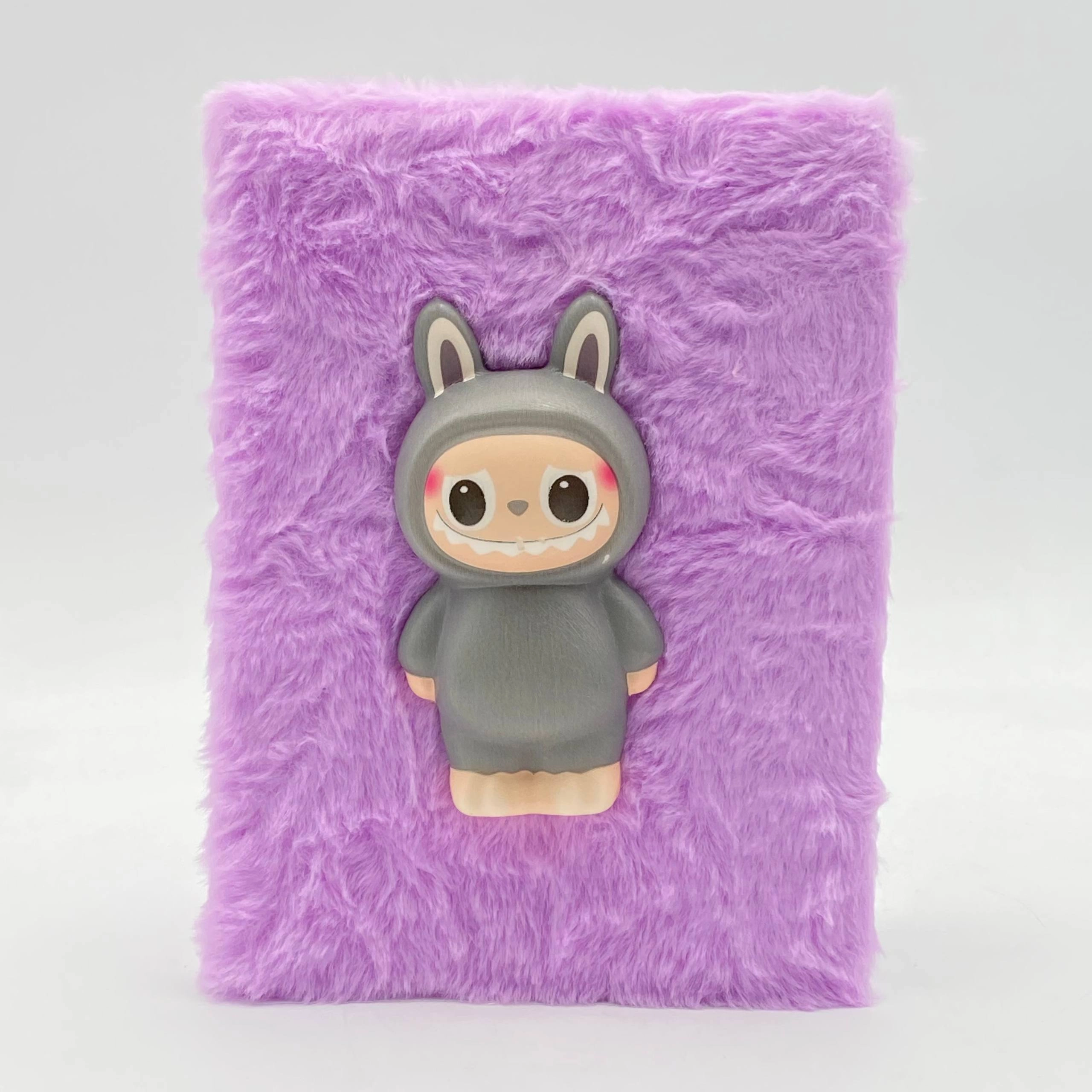 Pahmoq tukli bloknot Labubu, (binafsha, pushti) onlayn