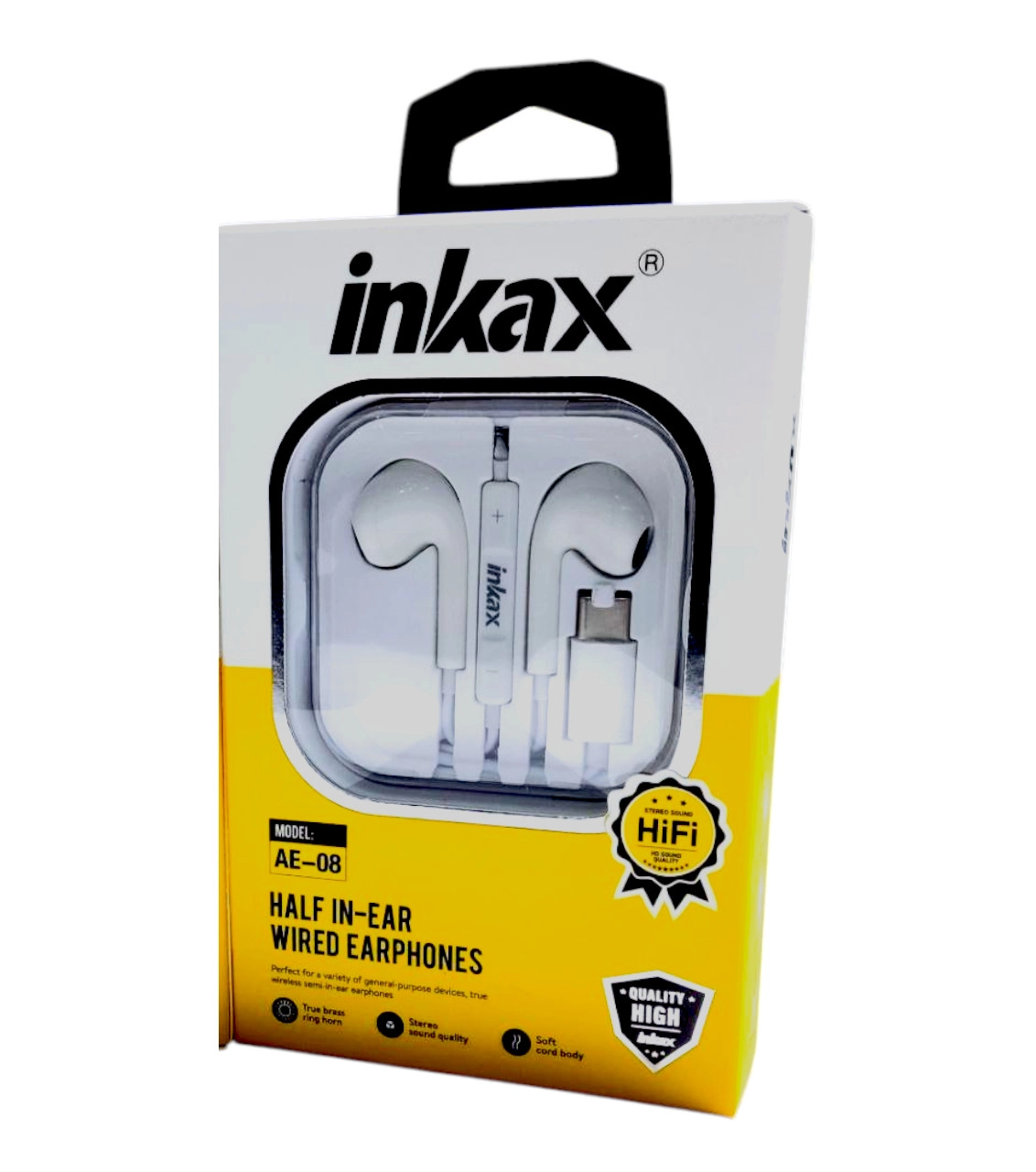 Inkax AE-08 Stereo Wired Headphones Type-C simli quloqchinlari O'zbekistonda
