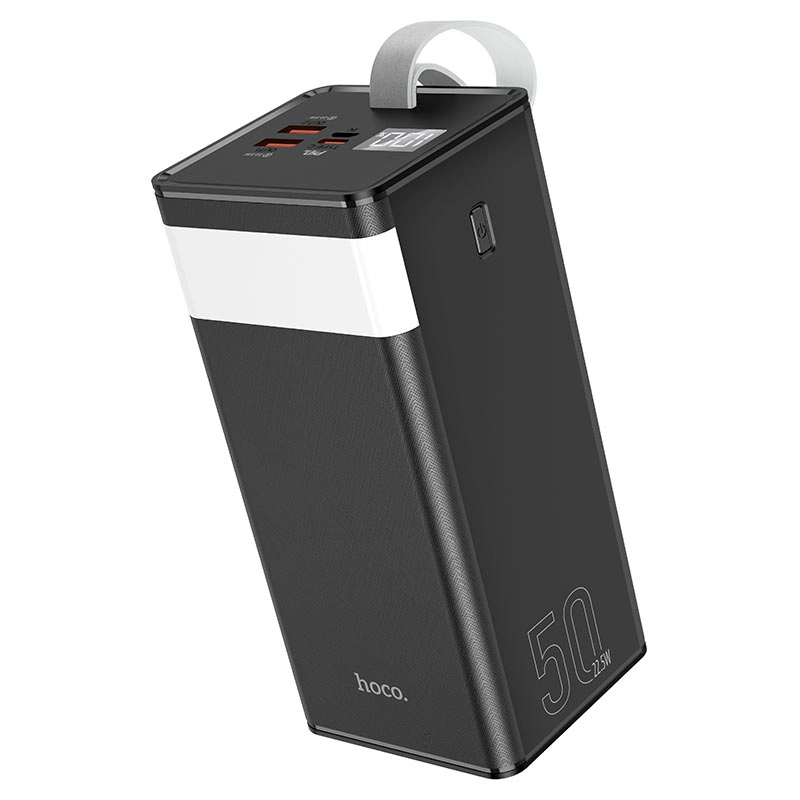 Power bank Hoco J86A 50000mAh qora tashqi akkumulyator sotib olish