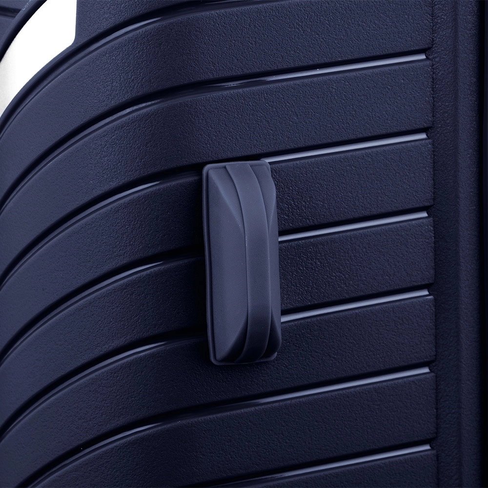 2E Sigma (Kichik) Dark blue plastik chemodani rasm bilan