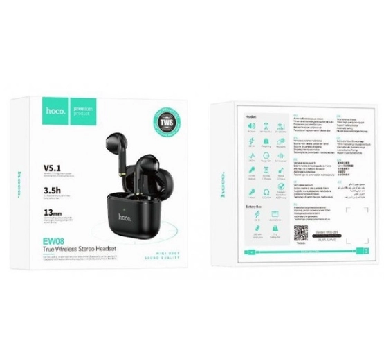 Беспроводные наушники Hoco EW08 черные онлайн