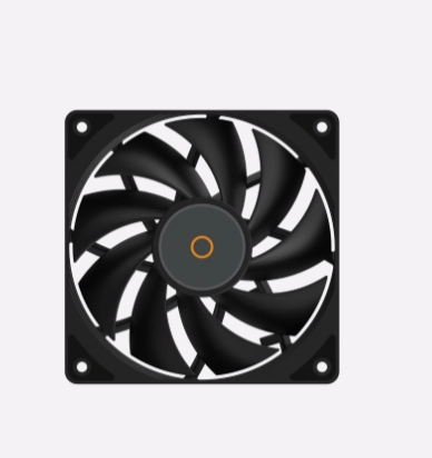 Korpusli ventilyator Ocypus Gamma F12 BK arzon