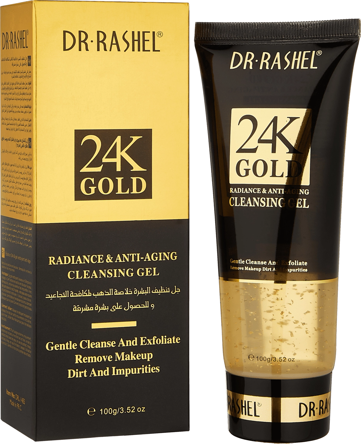 24K GOLD RADIANCE & ANTI-AGING CLEANSING GEL 100ML YUZ YUVISH PENKASI O'zbekistonda