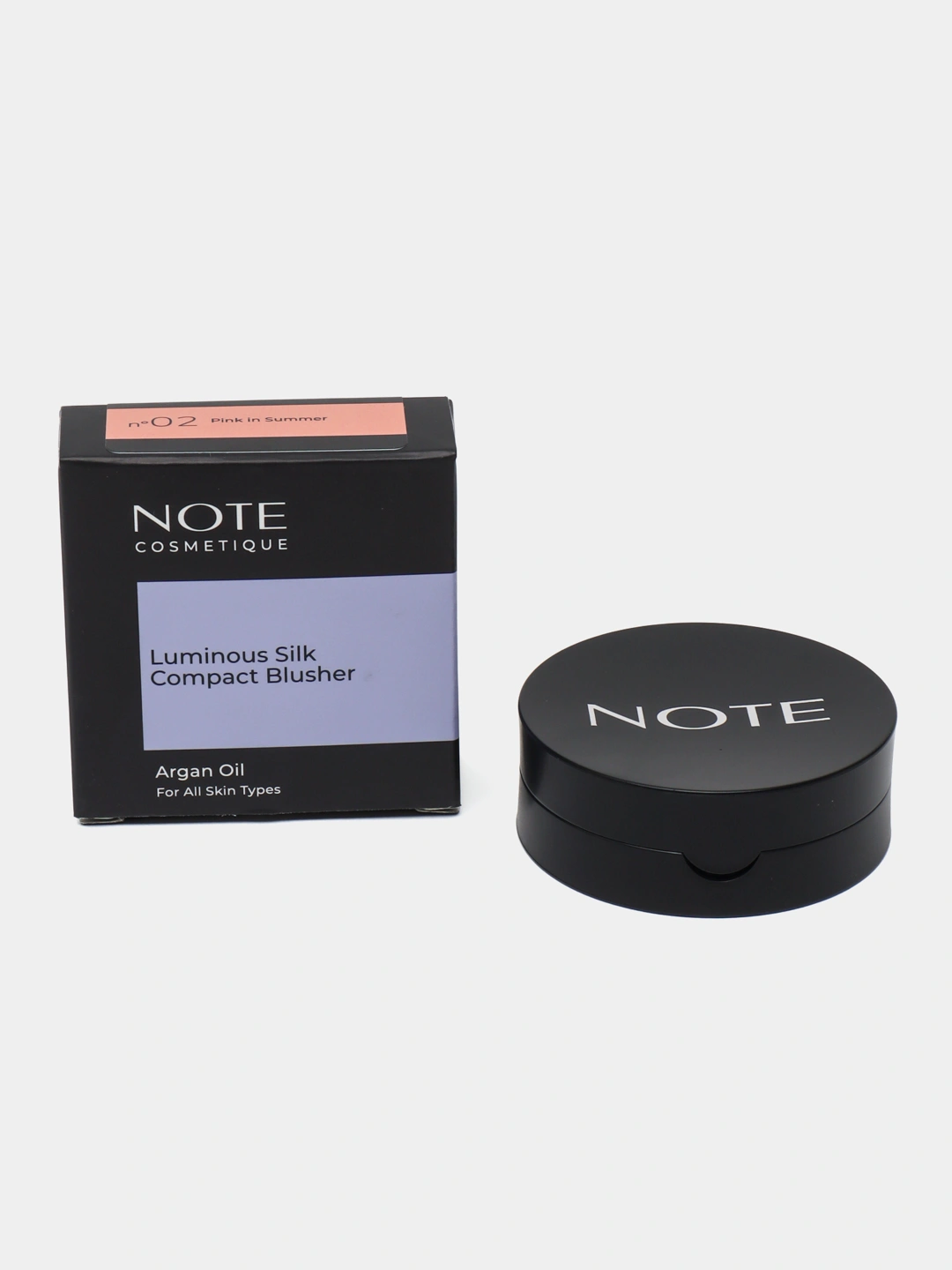 Румяна Note luminous silk compact blusher 02 купить