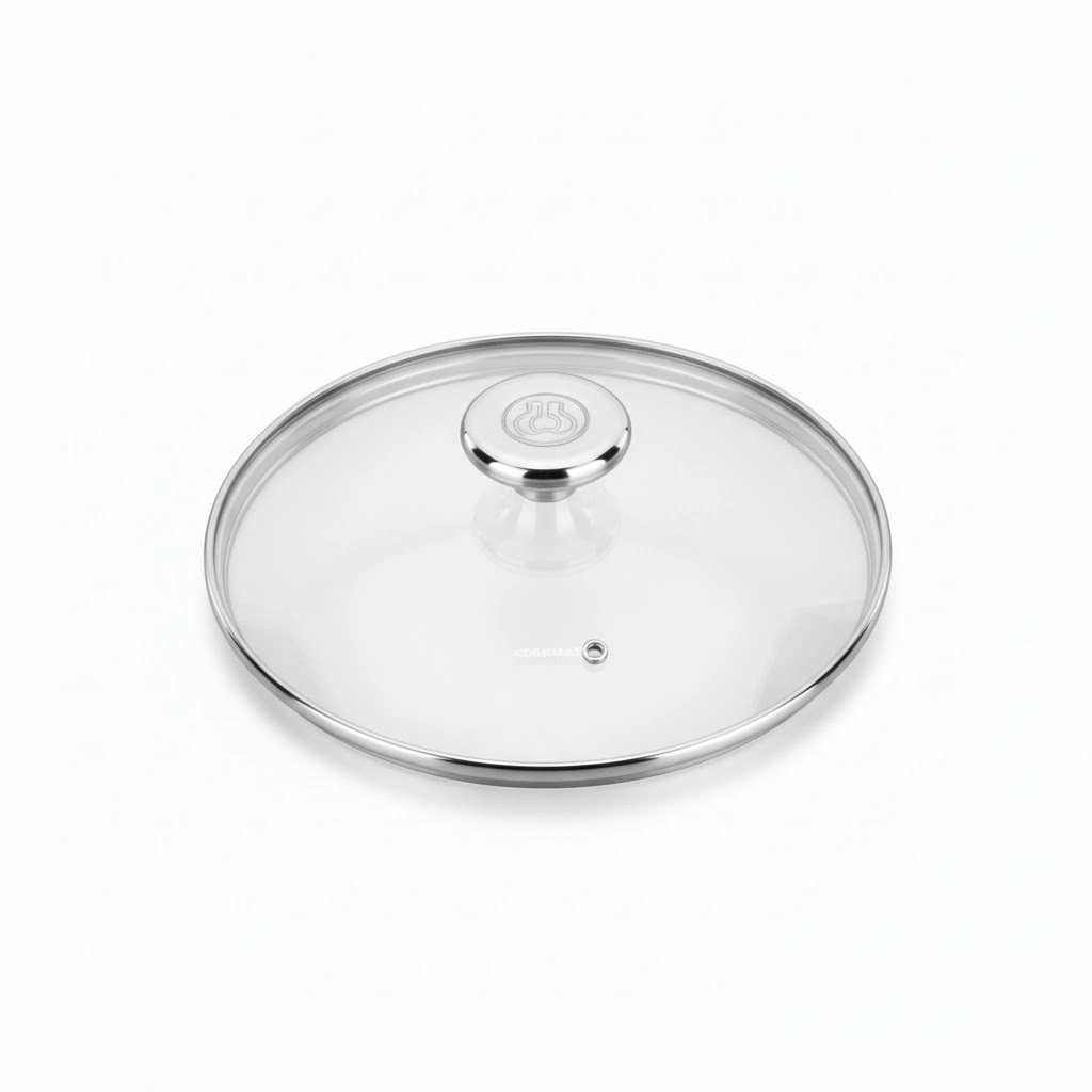 Крышка стеклянная Korkmaz AROMA 20 см (A633) , Silver в Узбекистане