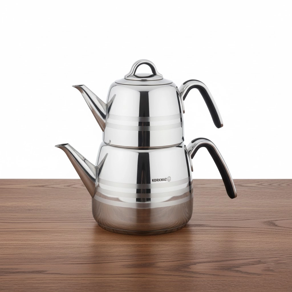 Korkmaz Vertex choynaklar to'plami, zanglamaydigan po‘latdan (A197) , Silver arzon