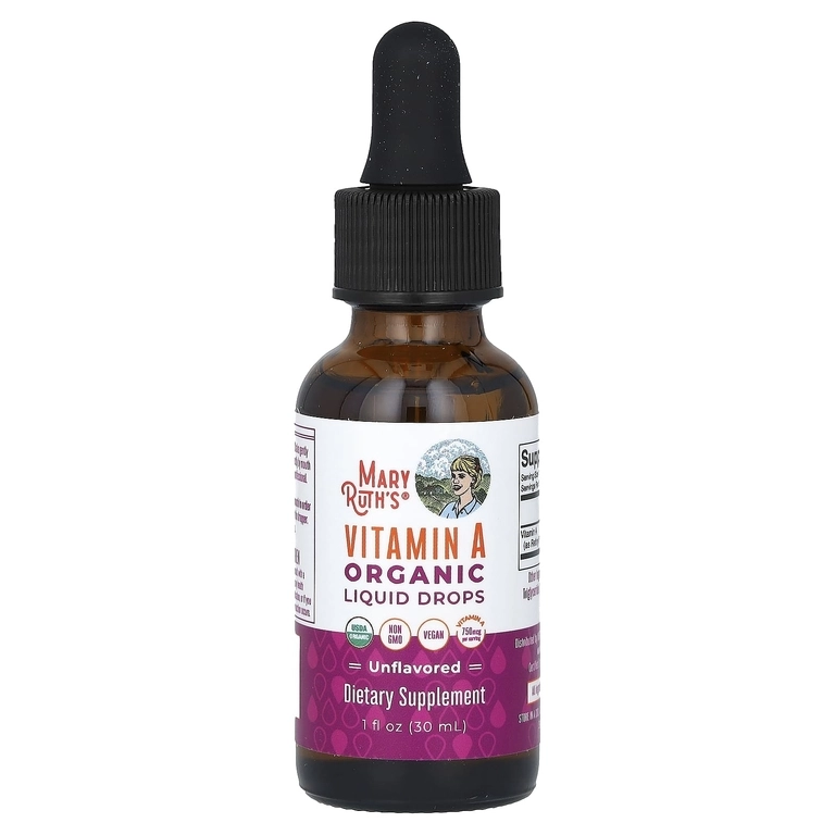 MaryRuth’s Organik A vitamini tomchilarda, 750 mkg, 30 ml (70003) O'zbekistonda
