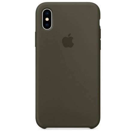 Чехол Silicone Case для iPhone XS Max, оливковый купить