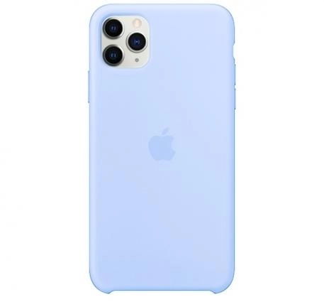 Чехол Silicone Case для iPhone 11 Pro, бело-голубой купить