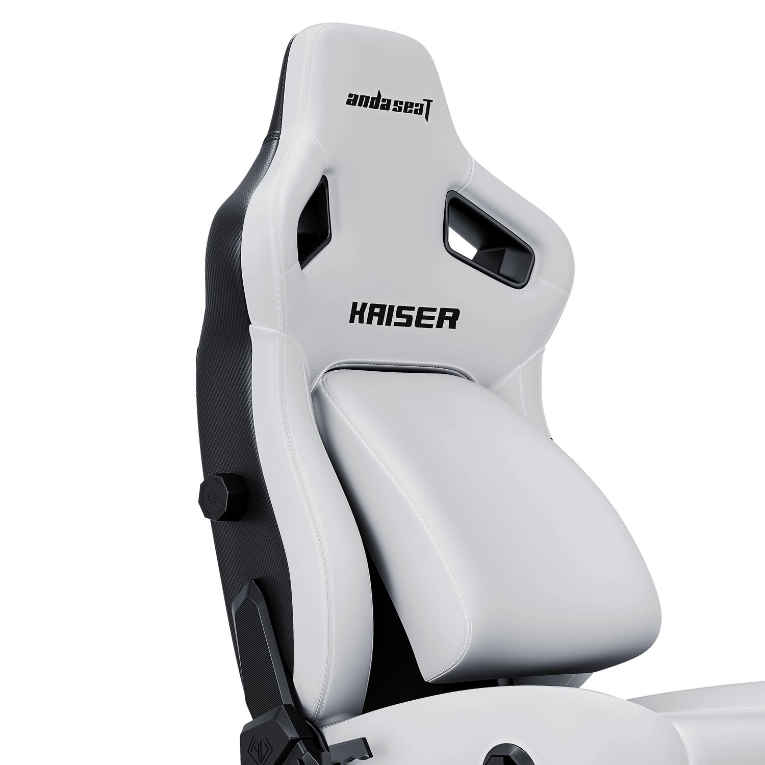 Anda Seat Kaiser 4 Size XL White Premium PVC o‘yin kreslosi bo'lib to'lash