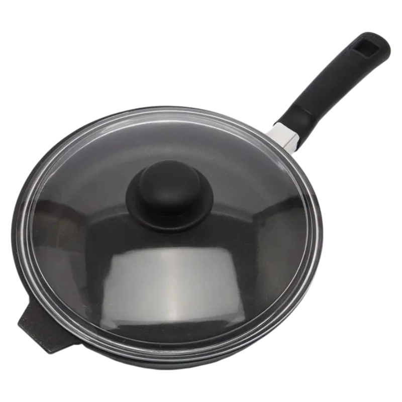 Shisha qopqoqli va bakelit dastali 280x60 o‘lchamli b8062 raqamli Kama cho‘yan tovasi sotib olish