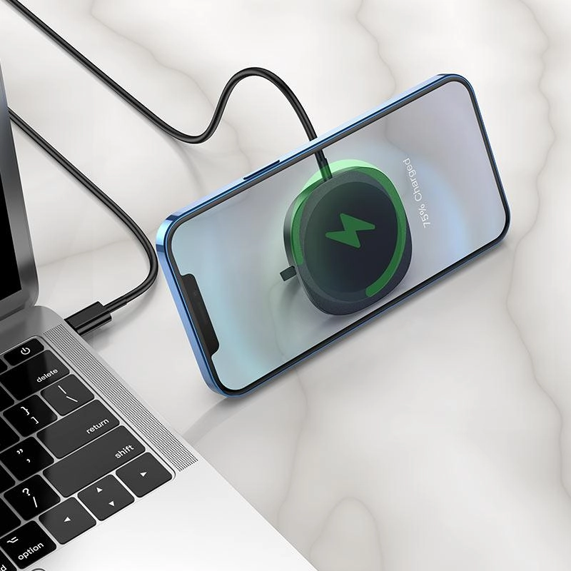 MagSafe Hoco CW35 qora Zaryadlovchi bilan ushlagich arzon