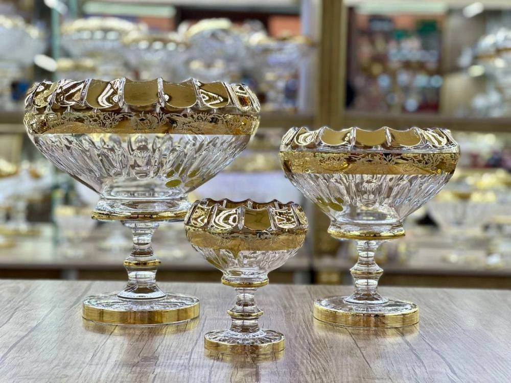 Набор фруктовниц из хрусталя TOMY (12 предметов) купить