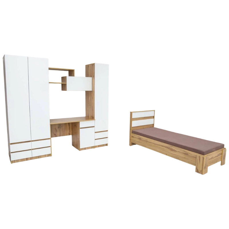 “Kiddo” bolalar mebel garnituri (shkaf + karavot),  Emanli voton sotib olish