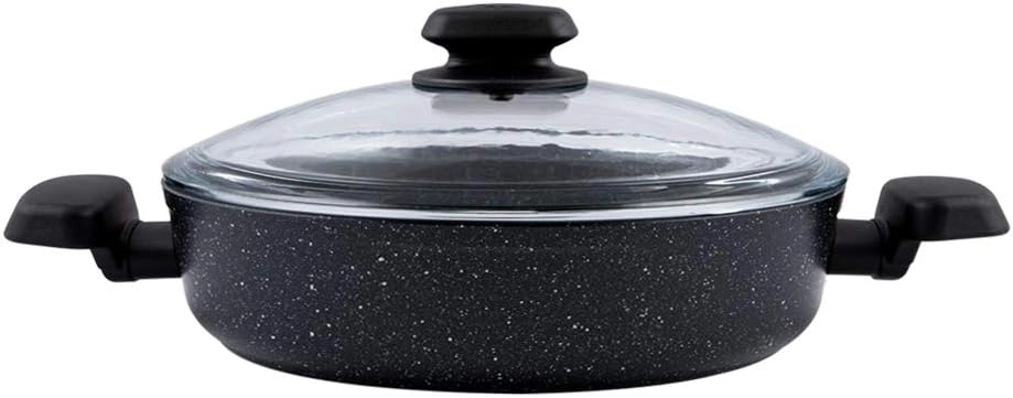 Korkmaz Ornella 24 sm 2.5 l (A1843) past qozoni , Black bo'lib to'lash