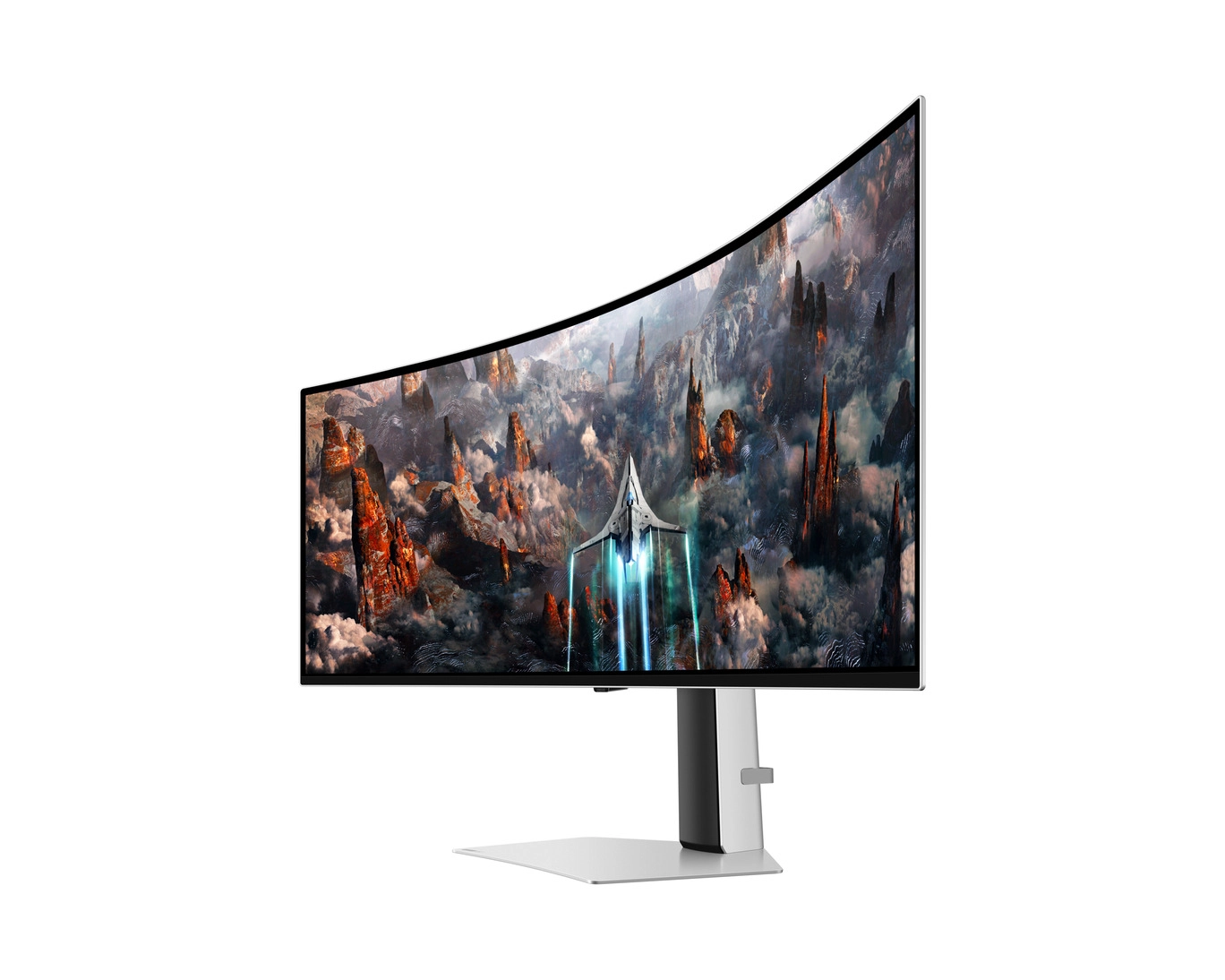 Monitor Samsung Odyssey OLED G9 / 49″ / 240Hz / DQHD / OLED / 0.03 ms / HDR10+ (S49CG934SC) , White onlayn