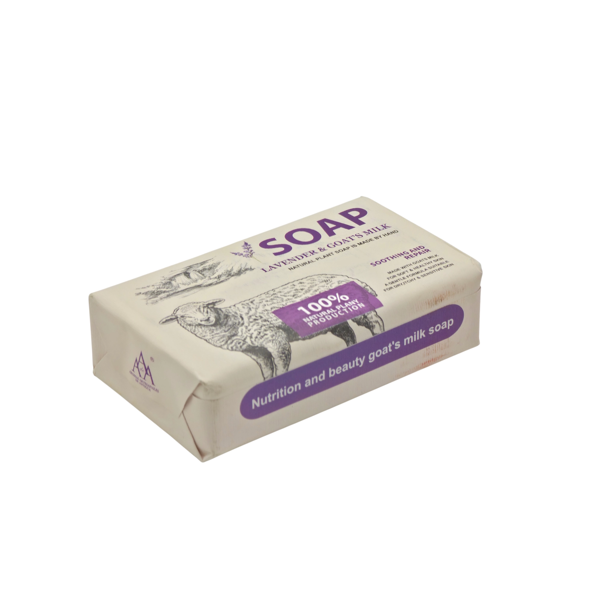 Tabiiy qo‘lda tayyorlangan sovun AA Aromas Canales Lavender & Goat’s Milk Soap. Original arzon