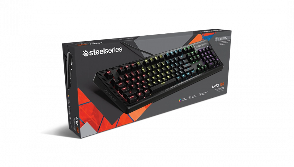 SteelSeries Apex 150 LED Black USB klaviaturasi O'zbekistonda