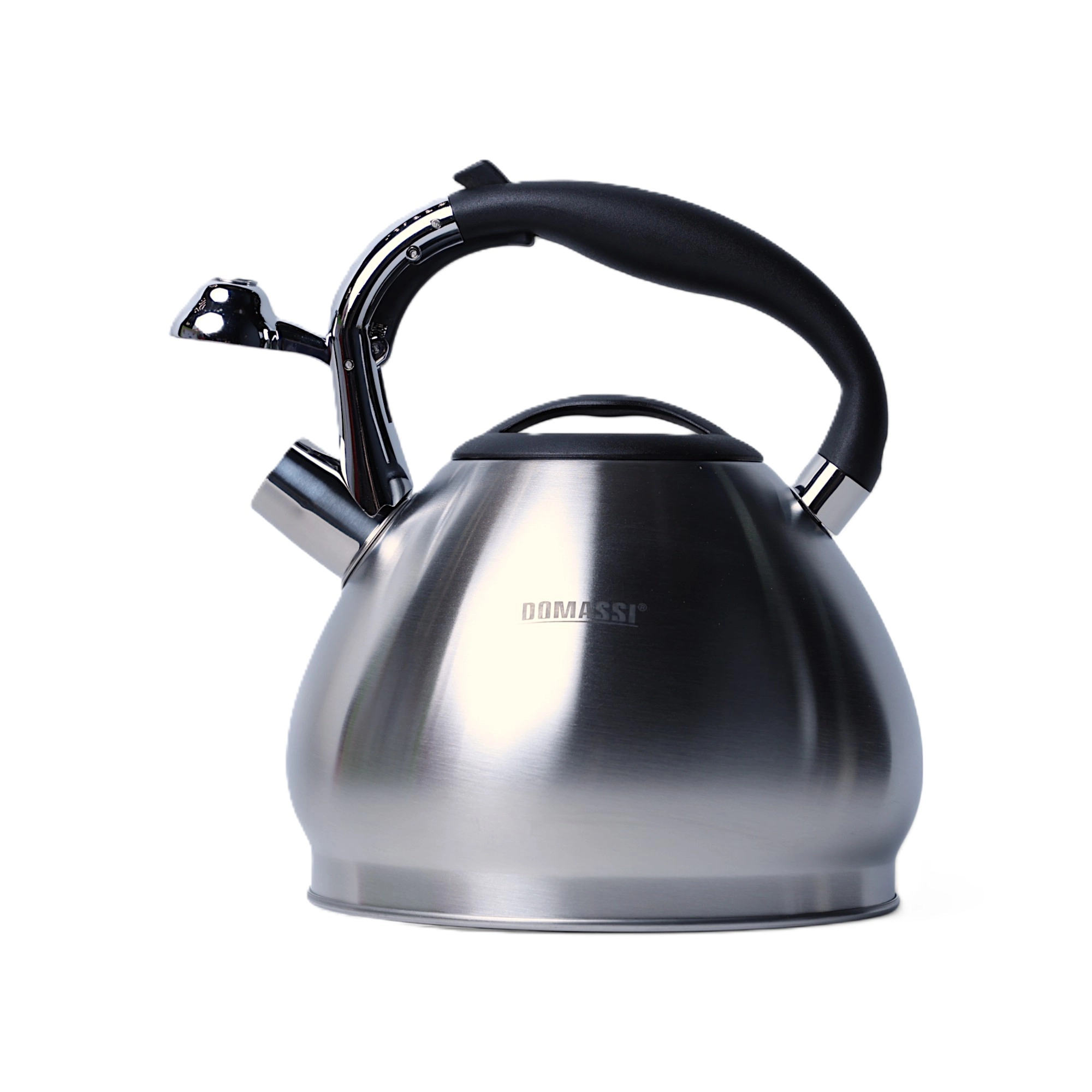 DOMASSI DMK-7577 3.4 l, hushtakli choynak, zanglamaydigan po‘latdan , Silver sotib olish