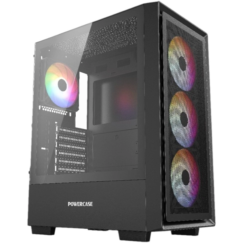 PowerCase Mistral AY4B ARGB CMAYB-A4 kompyuter korpusi  Black sotib olish