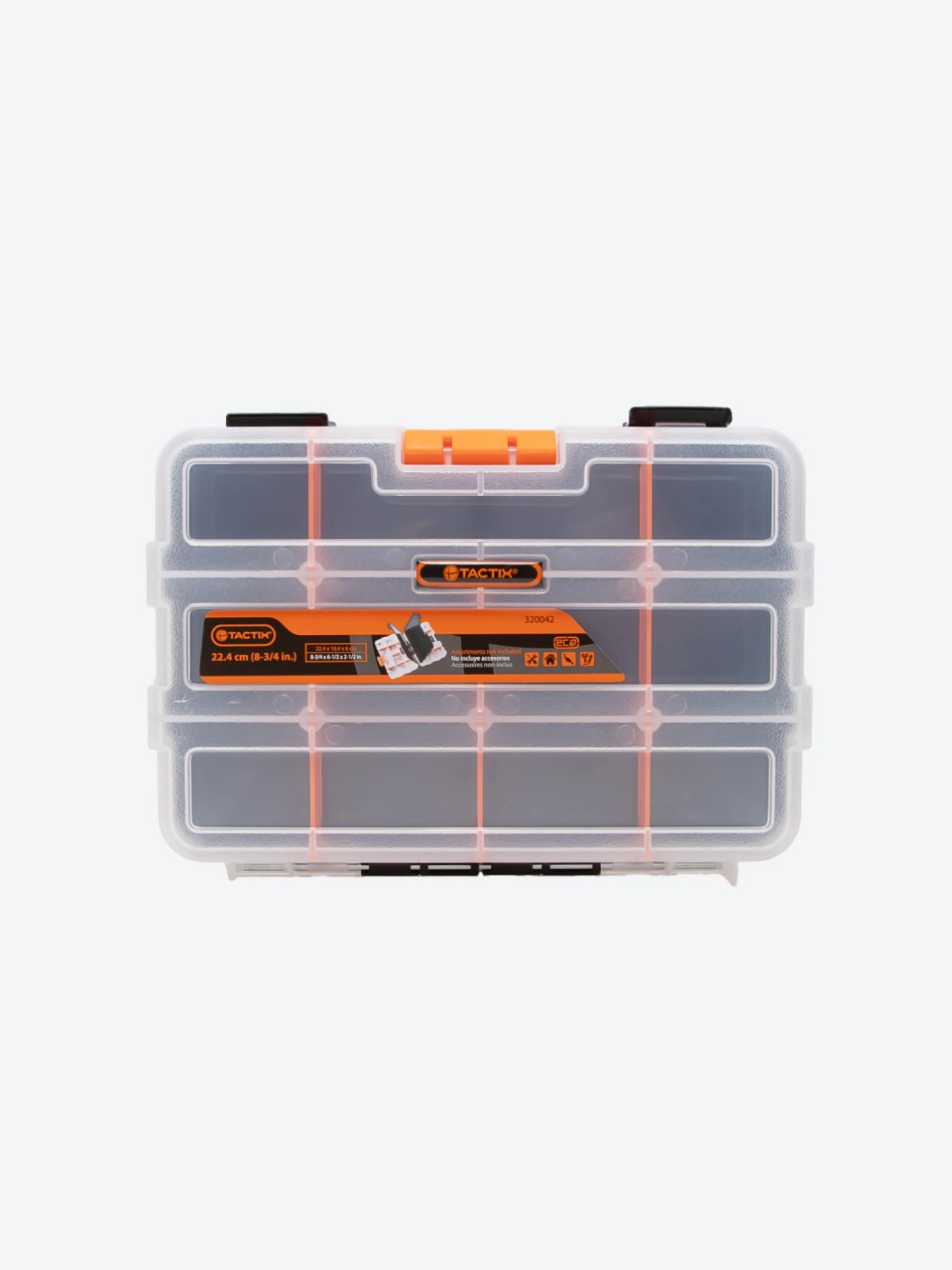 TACTIX 320042 asboblar va mayda detallar uchun organayzer, dastali qulay quti sotib olish