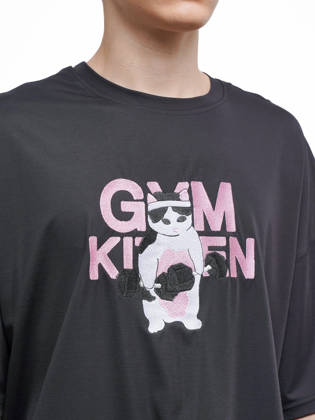 “GYM cat” printli erkaklar futbolkasi L O'zbekistonda