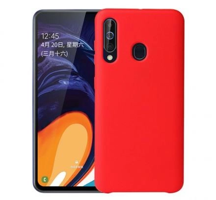 Чехол Silicone cover для Samsung Galaxy A40s, красный купить