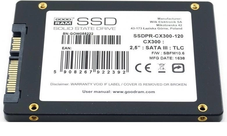 Жёсткий диск SSD GoodRam 120GB купить