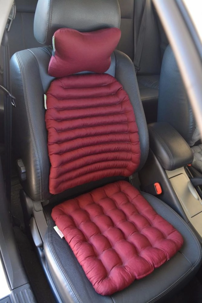 Avtomobil uchun kichik ortopedik yostiqlar to‘plami (3tasi 1tada) (Qora, Kulrang, To‘q kulrang, To‘q qizil, Qizil, Tillarang) yetkazib berish