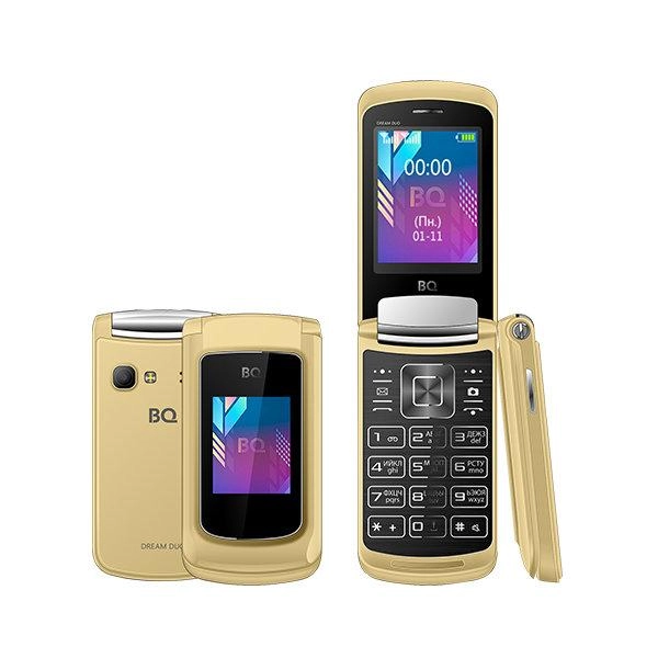 Телефон BQ 2433 Dream DUO (Gold, Red) купить