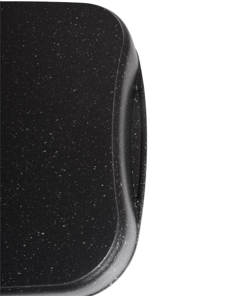 Kuydirmas qoplamali 335x220x55mm tunuka tova (qora marmar) onlayn