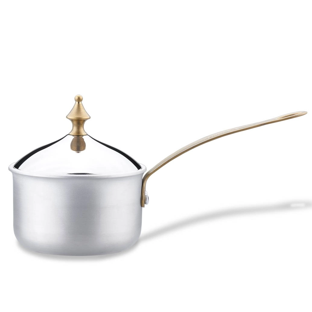 Korkmaz Hanedan 9 sm, zanglamaydigan po‘lat, PTFE yopishmaydigan qoplama, sous tovasi (A2971) , Silver O'zbekistonda