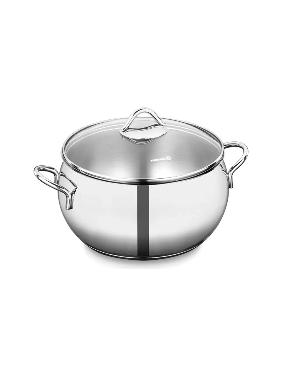 Korkmaz Tombik 24 sm 5.5 l, zanglamaydigan po‘lat, ko‘p qatlamli kapsulali taglik, kostryulkasi (A1075) , Silver sotib olish