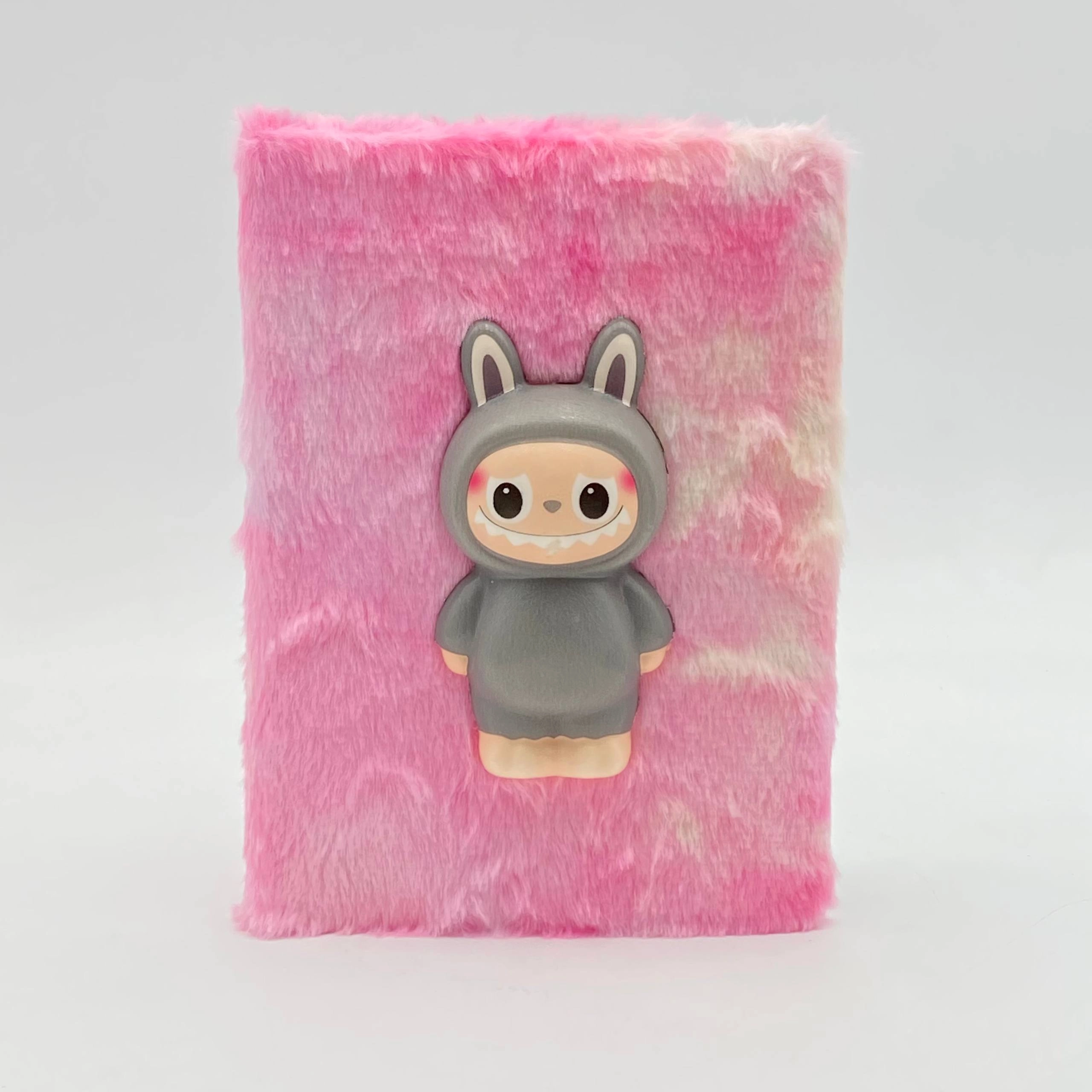 Pahmoq tukli bloknot Labubu, (binafsha, pushti) yetkazib berish