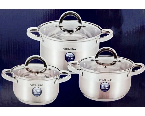 Набор кастрюль  VICALINA VL-485 (3шт,) недорого