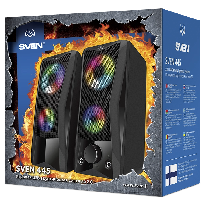 Компьютерная акустика Sven 445 Black в Узбекистане