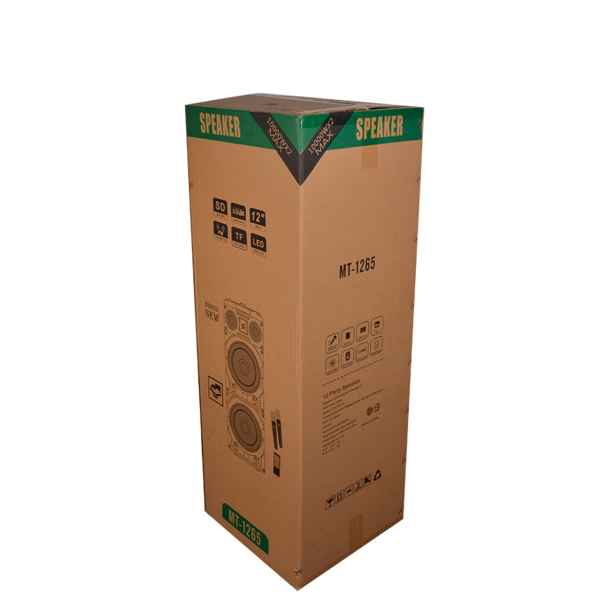 Subwoofer BQHONG MT1265 qora portativ kolonkasi + mikrofon O'zbekistonda