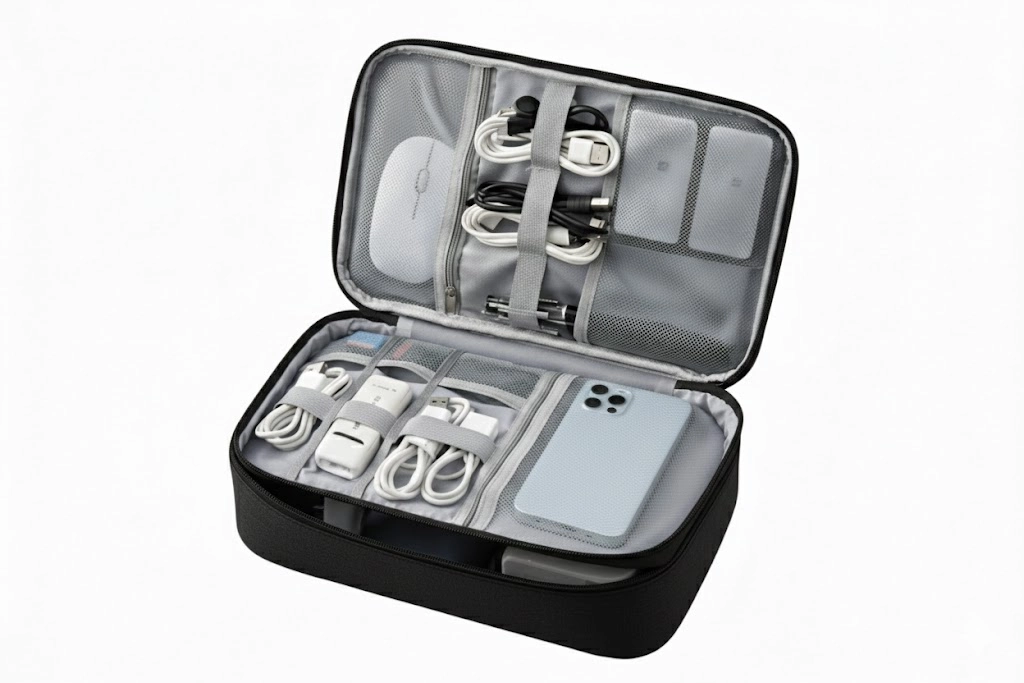 Gadjetlar uchun barchasi birda organayzer sumka, Black sotib olish