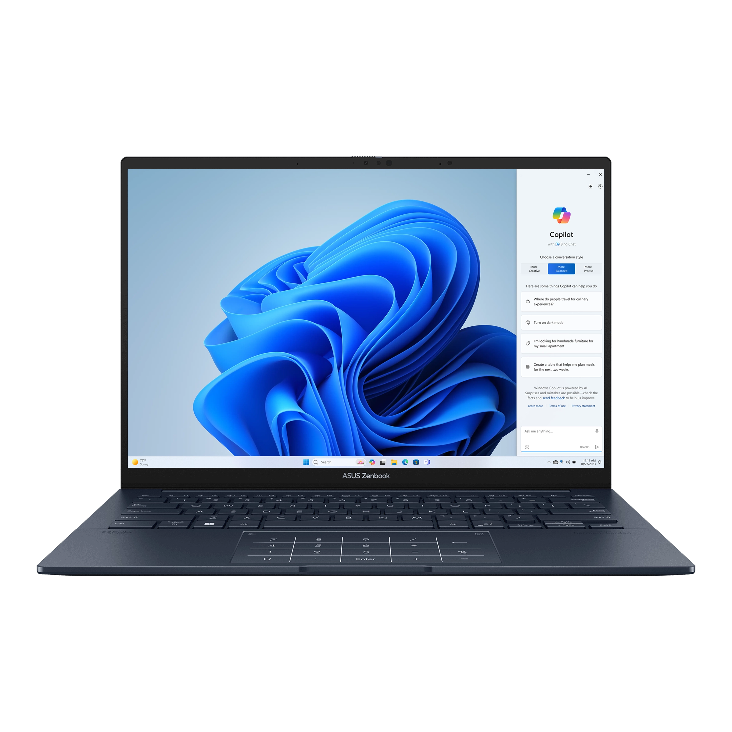 Ноутбук ASUS Zenbook Q425MA, Intel Core Ultra 7-155H, DDR5 16GB/ SSD 1TB / 14