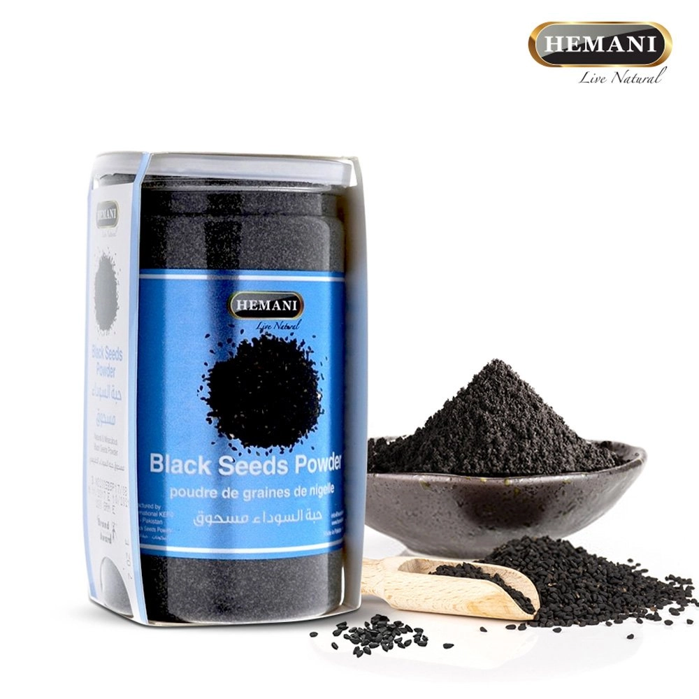 MAYDALANGAN QORA SEDANA KUKUNI BLACK SEEDS POWDER JAR 200GR sotib olish