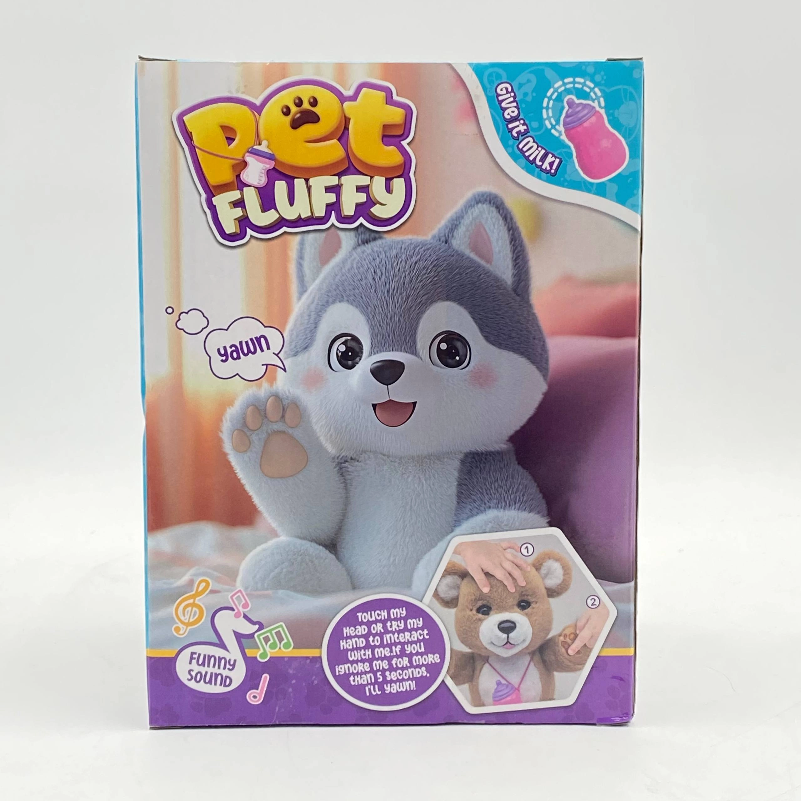 Pet Fluffy intreaktiv musiqali yumshoq o'yinchoq, Gray bo'lib to'lash