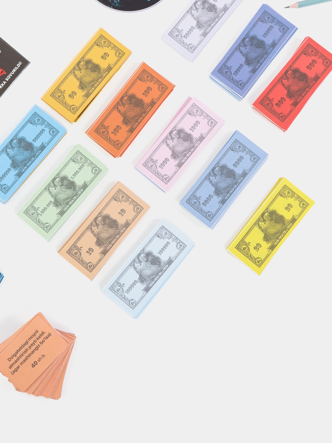 Poyga. Moliyaviy bilimlar o'yini rasm bilan