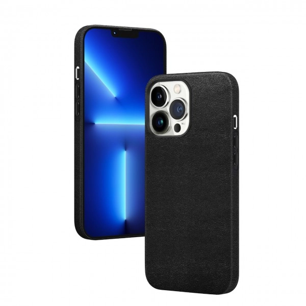 Чехол Green Lion Vegan Leather для iPhone 13 Pro max черный купить