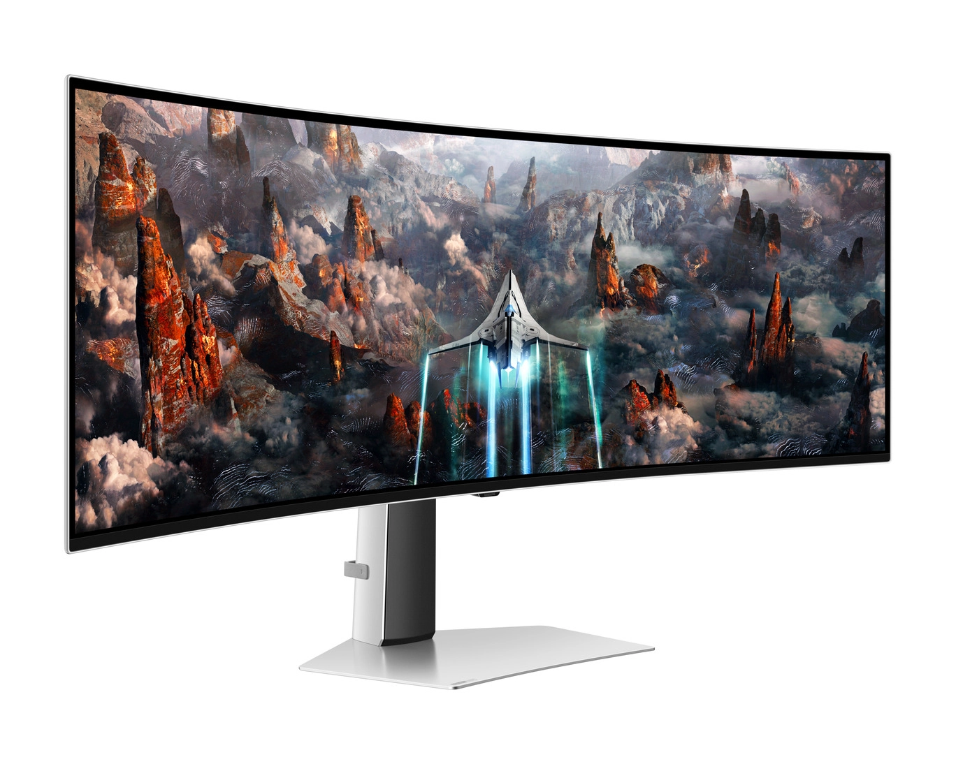 Monitor Samsung Odyssey OLED G9 / 49″ / 240Hz / DQHD / OLED / 0.03 ms / HDR10+ (S49CG934SC) , White arzon