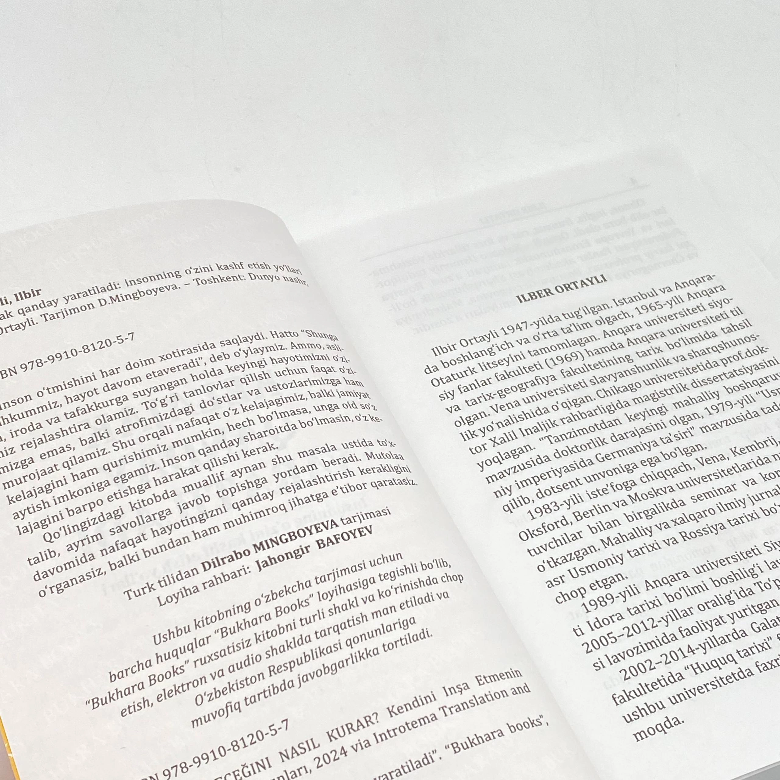 Ilbir Ortayli: Kelajak qanday yaratiladi. O'zini kashf qilish yo'llari onlayn