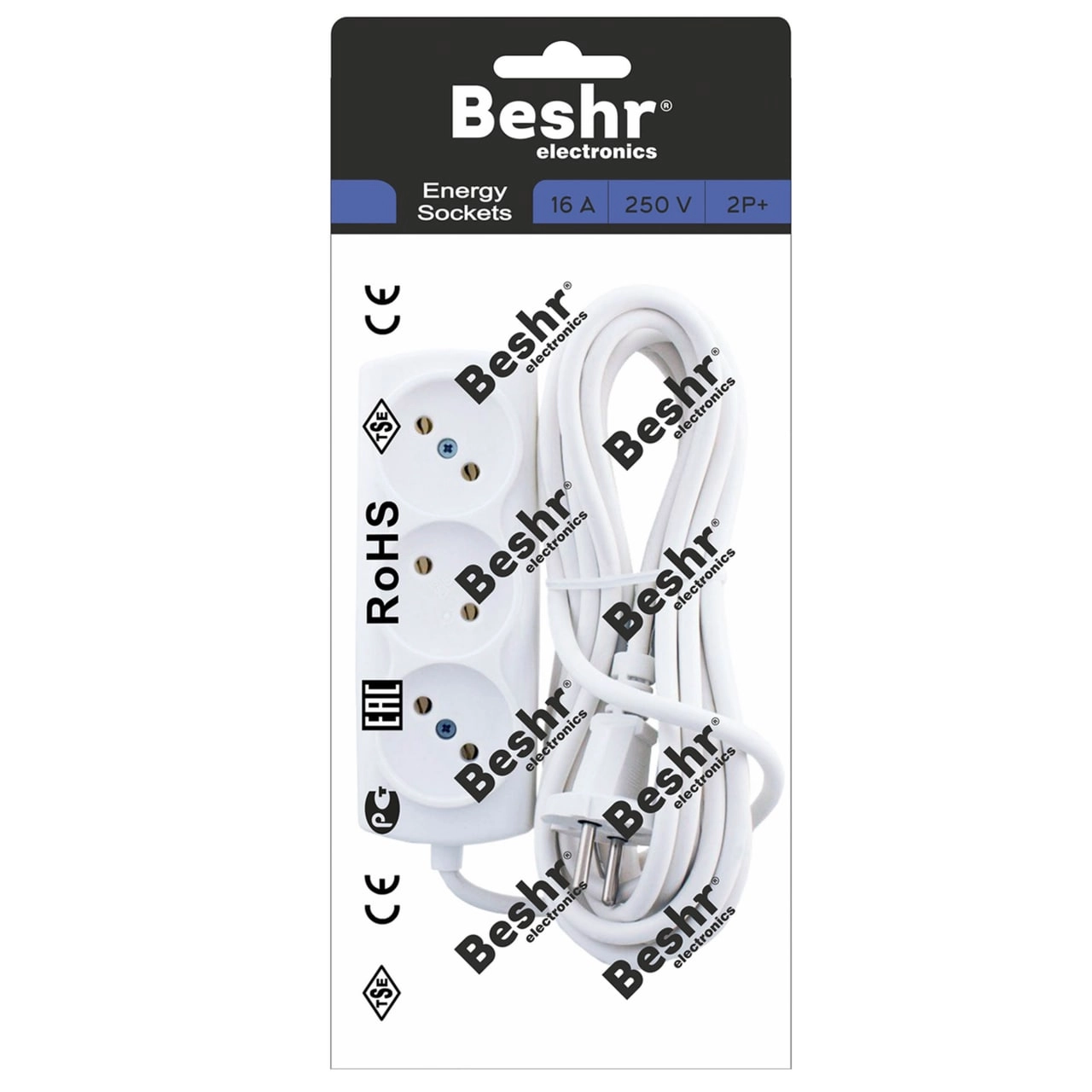 Beshr NINEBOT 3x5m oq uzatma kabeli sotib olish