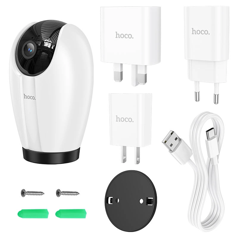 HOCO D6 Indoor PTZ HD camera videokuzatuv kamerasi bo'lib to'lash
